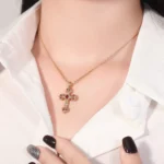 Ornate Byzantine-Style Ruby Cross Pendant | Pendant Only - Image 5