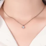 Classic 6-Prong Round Lab Diamond Solitaire Pendant | Pendant Only - Image 3