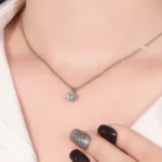 Classic 6-Prong Round Lab Diamond Solitaire Pendant | Pendant Only - Image 4