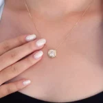 2.56ct Classic Customized Shape Moissanite Pendant - Image 5
