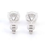 *Breathtaking VVS Moissanite White Gold Stud Earrings - Image 3