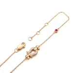 Round Cut Lab Diamond Bracelet Horseshoe Buckle Natural Gemstone Accent