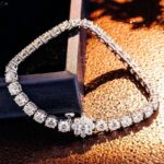 *6 inches Elegant Moissanite White Gold Tennis Bracelet - Image 7