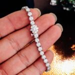 *6 inches Elegant Moissanite White Gold Tennis Bracelet - Image 8