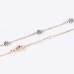 *6Inches Moissanite Heart Station Choker Bracelet - Image 6