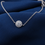 *Moissanite Halo Bracelet 0.5CT 18K White Gold - Image 4