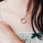 *Round Cut Pendant Necklace Initial C Charm (Pendant Only) - Image 3