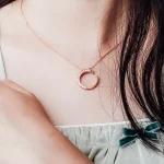 Round Cut Pendant Necklace Initial C Charm （Pendant Only）