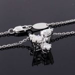 Floral Radiance: 42CM Moissanite Flower Pendant Necklace