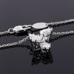 *Floral Radiance: 42CM Moissanite Flower Pendant Necklace - Image 6