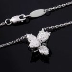 Floral Radiance: 42CM Moissanite Flower Pendant Necklace