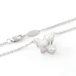 *Floral Radiance: 42CM Moissanite Flower Pendant Necklace