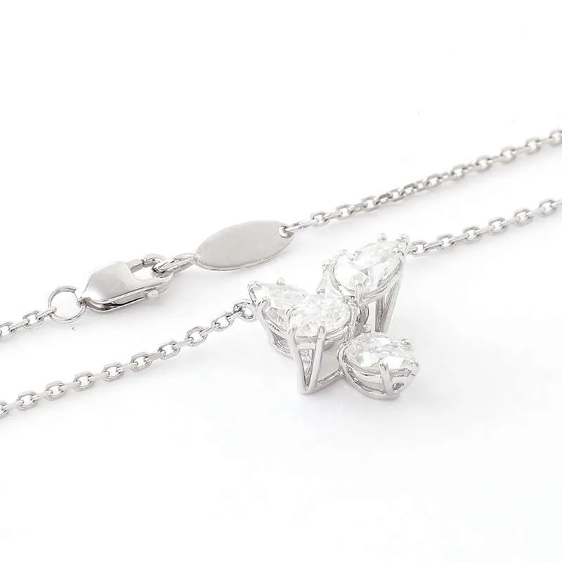 IMG_4491 *Floral Radiance: 42CM Moissanite Flower Pendant Necklace - Image 1