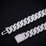 Special Offer: 12MM Wide Double Row Moissanite Silver Cuban Chain - Image 5