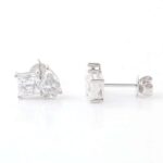 *Pear Princess Moissanite Stud Earrings - Image 5