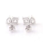 *Pear Princess Moissanite Stud Earrings - Image 7