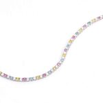 *7 inches Elegant Multicolor Moissanite Tennis Bracelet - Image 6