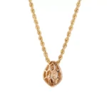 18K Yellow Gold Snake Head Pendant with Diamond Scales & Ruby Eyes​(Pendant Only) - Image 3
