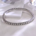 Eternal Radiance Tennis Bracelet | 2.5ctw Round-Cut Lab Diamond Bracelet in 18K Yellow Gold - Image 6