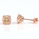 Magnificent VVS Moissanite Princess Cut Stud Earrings