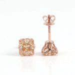 Magnificent VVS Moissanite Princess Cut Stud Earrings