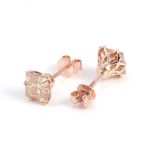 Magnificent VVS Moissanite Princess Cut Stud Earrings