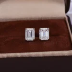 Diva 6ctw Moissanite/Lab diamond Stud Earrings - Image 9