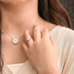 *16-Inch customizable pendant Necklace with Moissanite and White Shell - Image 6