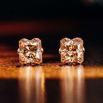 *Magnificent VVS Moissanite Princess Cut Stud Earrings - Image 5