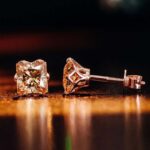 *Magnificent VVS Moissanite Princess Cut Stud Earrings - Image 7