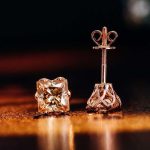 Magnificent VVS Moissanite Princess Cut Stud Earrings