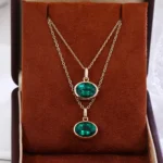 4CT Classic Oval Cut Lab Emerald Pendant Necklace Design(pendant only) - Image 3