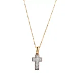 Divine Light Cross Pendant | Princess-Cut Lab Diamond 18K Gold Cruciform Pendant (Pendant Only)
