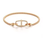 Universal Buckle Pendant | 18K Yellow Gold with Lab Diamond-Encrusted Universal Buckle（Pendant only）