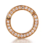 Universal Diamond Clasp | 18K Yellow Gold Convertible Clasp with Full Circle Diamond Pavé