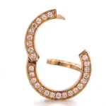 Universal Diamond Clasp | 18K Yellow Gold Convertible Clasp with Full Circle Diamond Pavé - Image 2