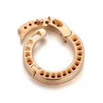 Universal Diamond Clasp | 18K Yellow Gold Convertible Clasp with Full Circle Diamond Pavé - Image 3