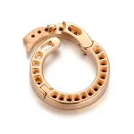 Universal Diamond Clasp | 18K Yellow Gold Convertible Clasp with Full Circle Lab Diamond Pavé