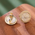 Elegant Floral Moissanite Stud Earrings