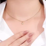 Round Cut Diamond Pendant Necklace Lucky Wulu Gourd Charm Style (pendant only) - Image 4