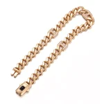 Monaco Lab Diamond Link H-Bracelet | 18K Yellow Gold Lab Diamond Chain with Pave Links​​