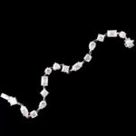 *Exquisite White Gold Moissanite Bracelet - Image 6