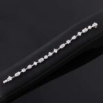 *Exquisite White Gold Moissanite Bracelet - Image 7