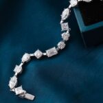 *Exquisite White Gold Moissanite Bracelet - Image 5