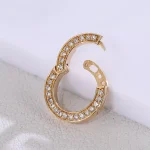 Universal Diamond Clasp | 18K Yellow Gold Convertible Clasp with Full Circle Lab Diamond Pavé