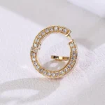 Universal Diamond Clasp | 18K Yellow Gold Convertible Clasp with Full Circle Diamond Pavé - Image 7