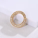 Universal Diamond Clasp | 18K Yellow Gold Convertible Clasp with Full Circle Diamond Pavé - Image 8