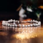 *Exquisite Multiple stone cuts White Gold Moissanite Bracelet - Image 6