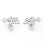 *Gorgeous stepped arrangement Moissanite Stud Earrings - Image 3