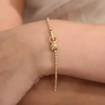 Leopard Majesty Bracelet | 18K Yellow Gold Diamond Panther Head Clasp Bracelet - Image 4